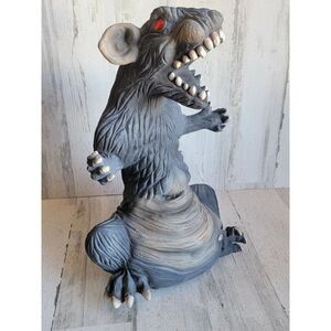 Seasons Zauder 1999 large rubber rat red eye vintage Halloween pop decor
